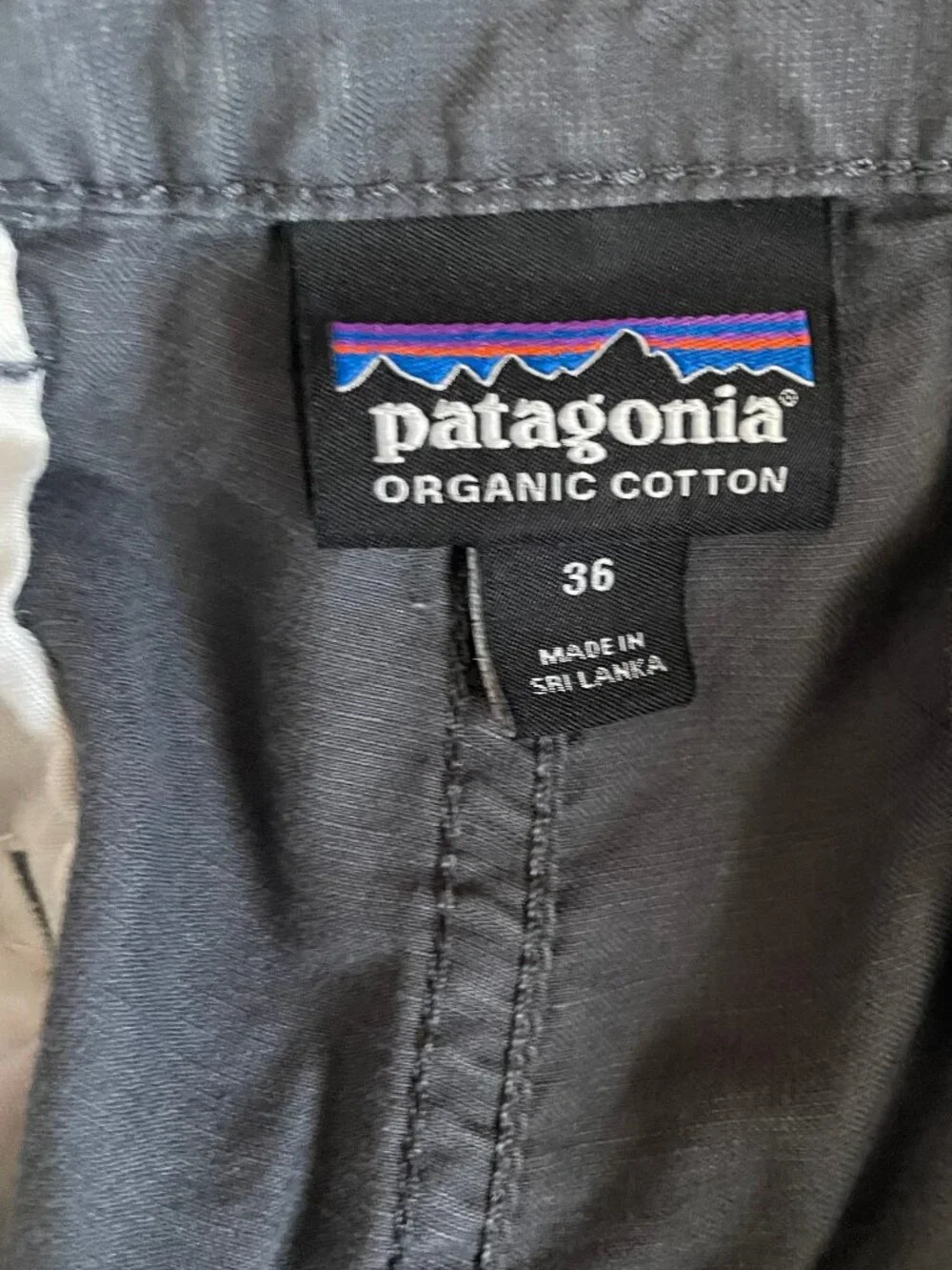 Patagonia Lightweight All-Wear Hemp Shorts Mens 36 Gray Organic Cotton Pockets